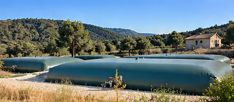 Δεξαμενές νερού CITERNEO σε αγροτική έκταση